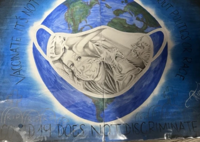 “Covid 19 does not Discriminate” by Roberto Turcios